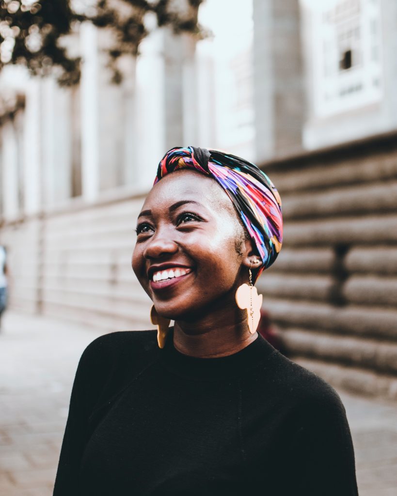 Smiling Black woman