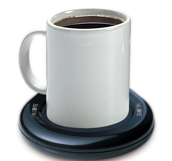 A closeup of the Mr. Coffee Mug Warmer