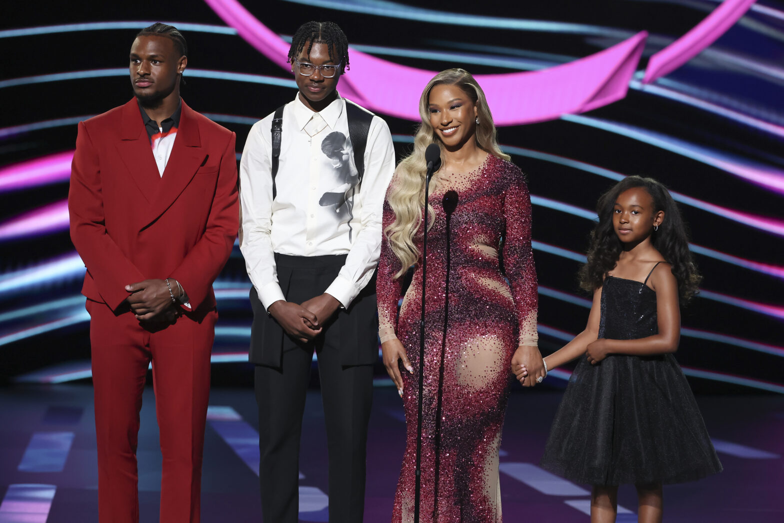 Savannah James And Family Shower LeBron James With Love At 2023 ESPY ...