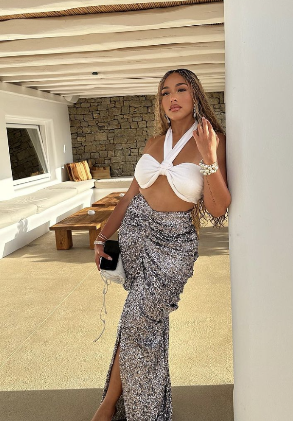 Inside Jordyn Woods' Swimsuit-Filled Greece Getaway