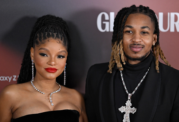 halle bailey boyfriend DDG. pictured: halle bailey and DDG on the red carpet