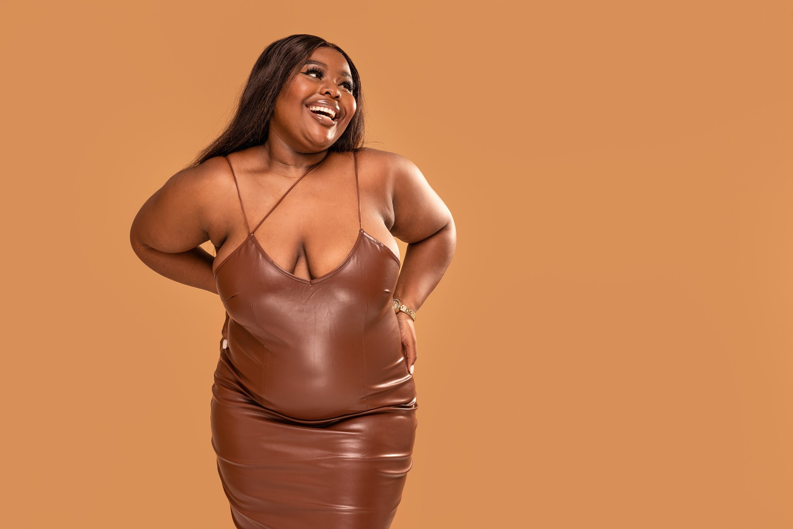 Plus-Size Leather Dresses to Invest in for Edgy Sophistication - 21Ninety