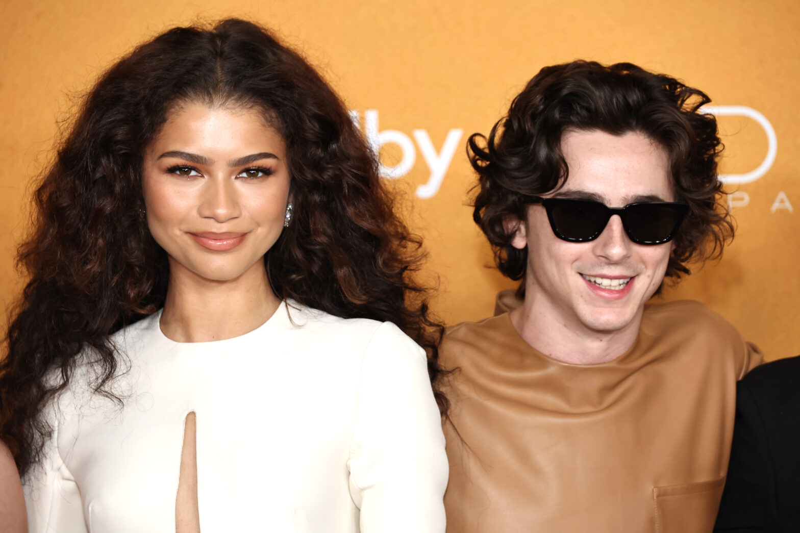 dune two premiere. pictured: zendaya and timothee chalamet