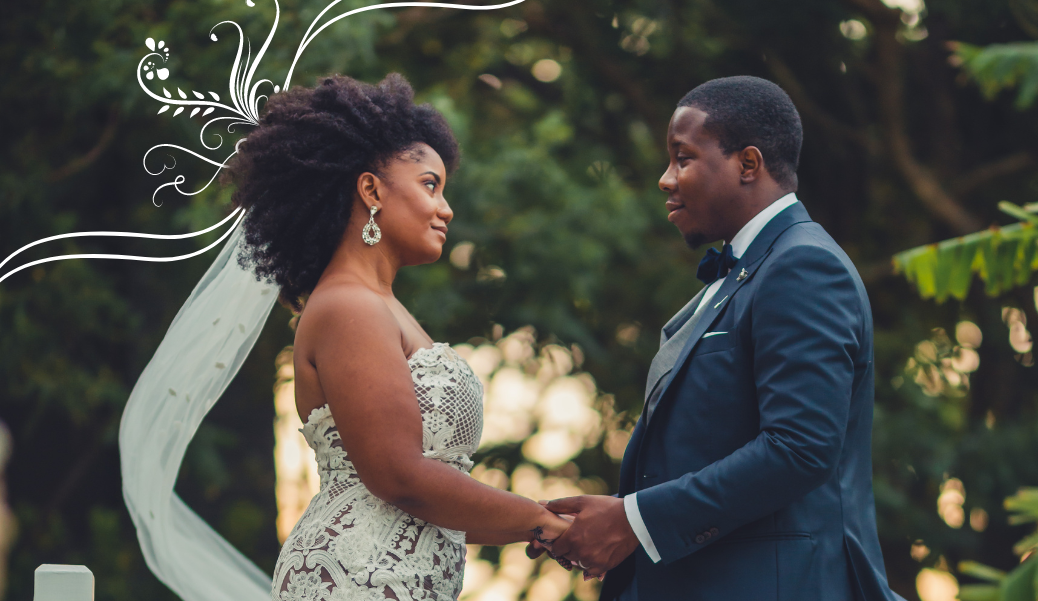 Natural Hair Brides Embrace Humidity, Releasing Control on Wedding Day