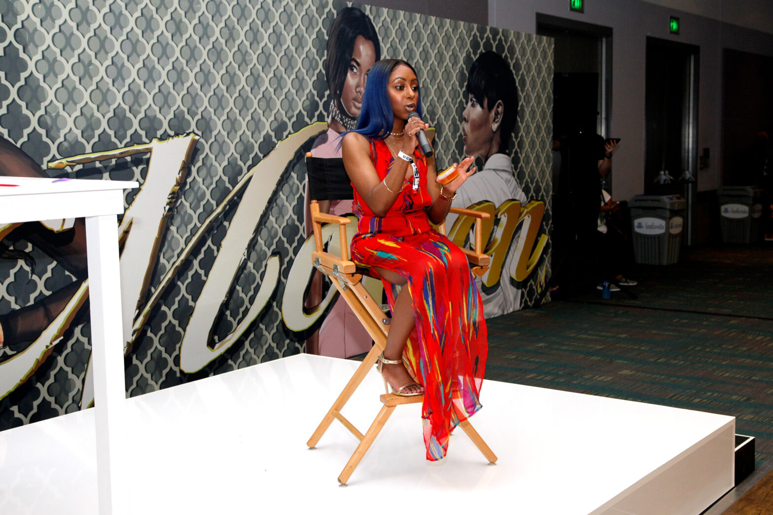 LOS ANGELES, CA - JUNE 24: Jessica Pettway speaks during day one of Fashion and Beauty during the 2017 BET Experience at Los Angeles Convention Center on June 24, 2017 in Los Angeles, California.