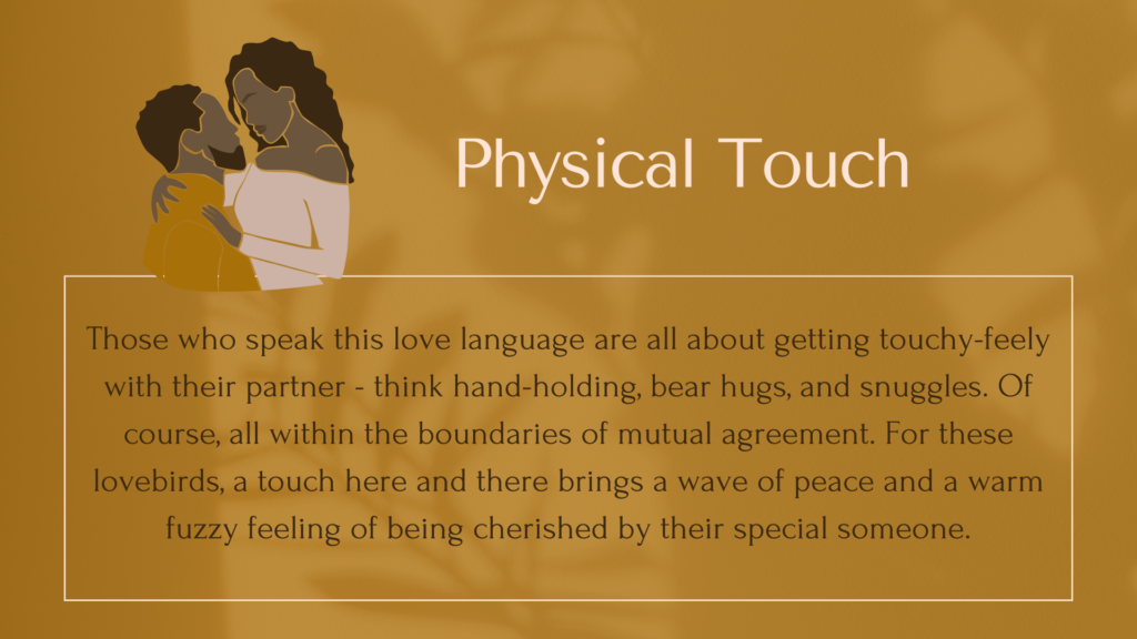 Your love language - physical touch