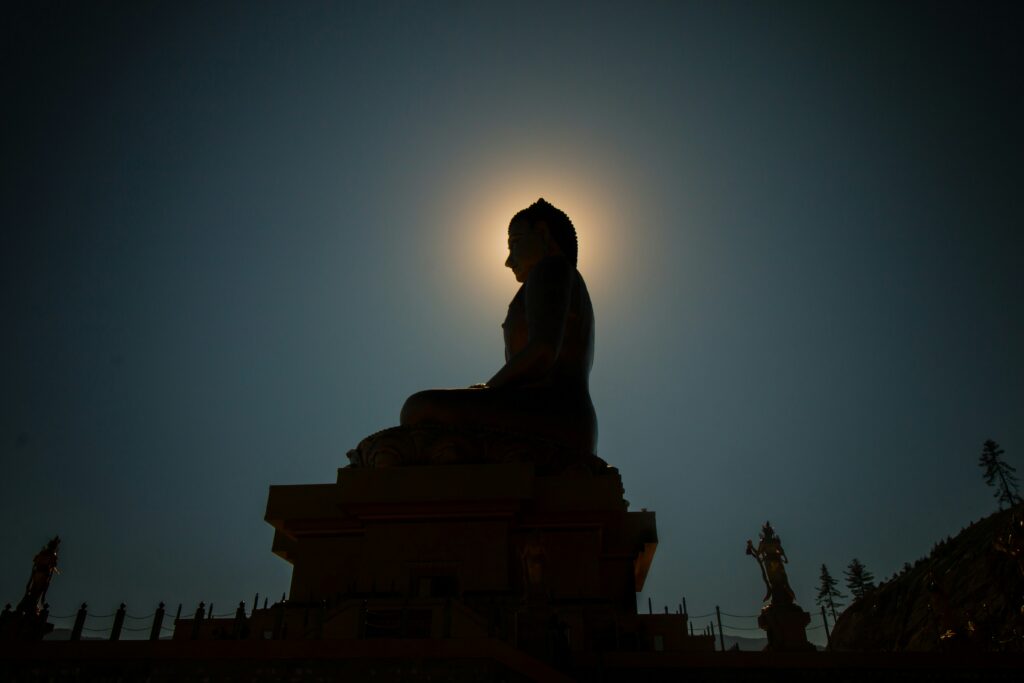 What Are Aura Points? pictured: Buddha statue with aura