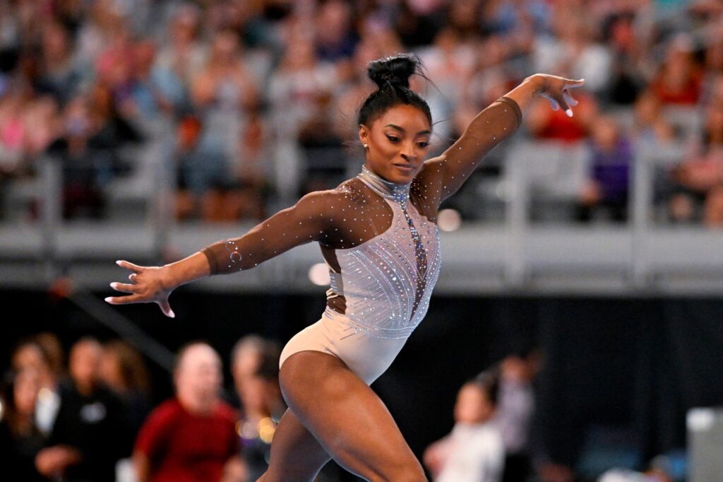 Simone Biles at the 2024 Olympics Games