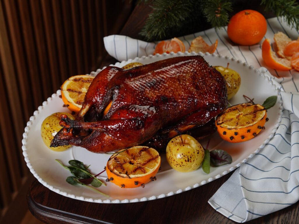 Roasted Duck with Citrus and Spices for Festive Dining