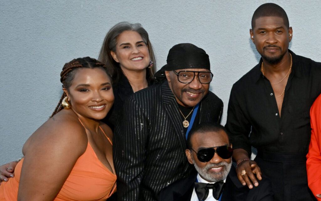 Alex Isley, Tracy Isley, Ernie Isley, Ronald Isley, Usher, Omarion, Jennifer Goicoechea Raymond and Kandy Isley attend the ASCAP R&S Music Celebration at The London Hotel.