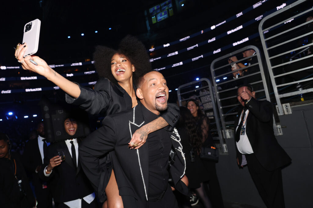Willow Smith and Will Smith attend the 67th Annual GRAMMY Awards