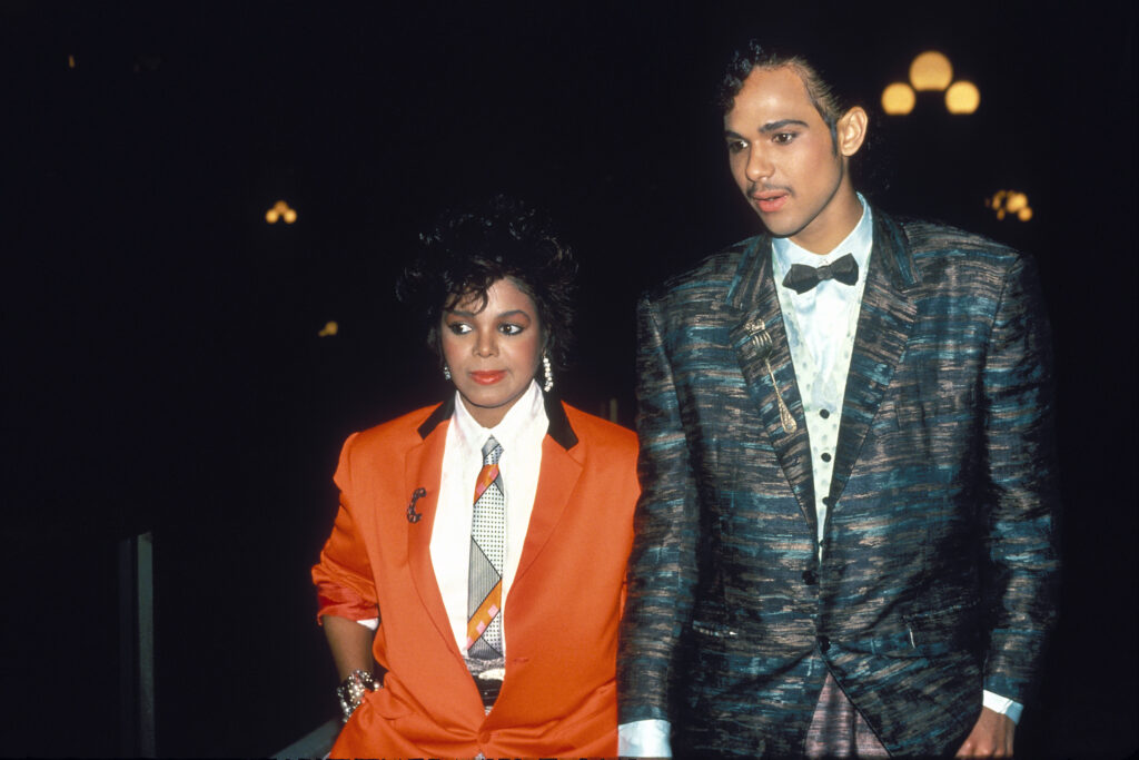 Janet Jackson and James DeBarge in July 1984.